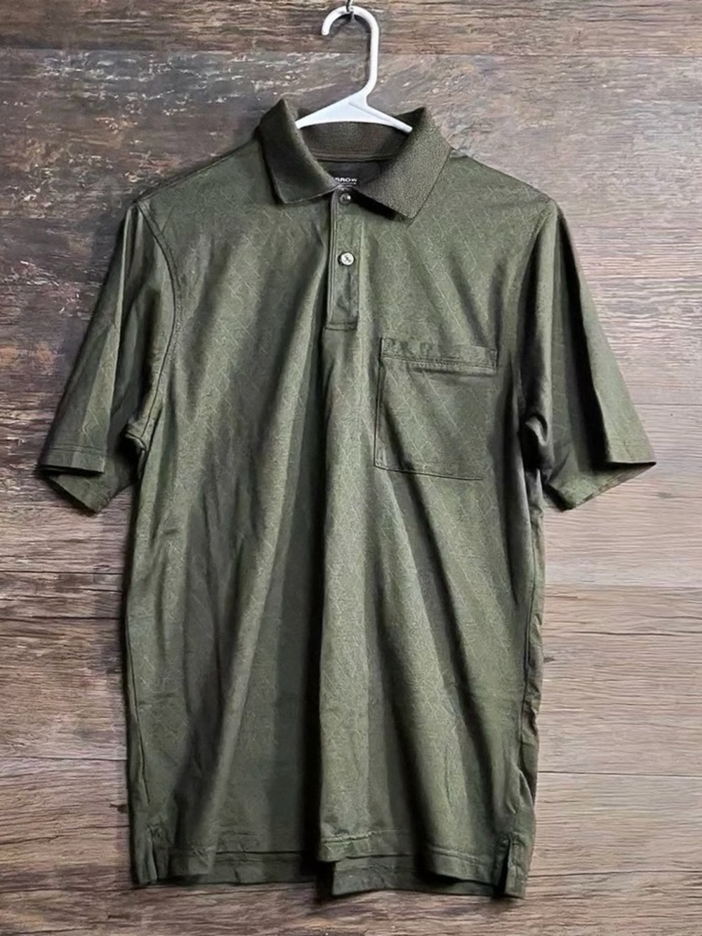 Arrow Olive Green Polo Golf Shirt with Chest Pocket